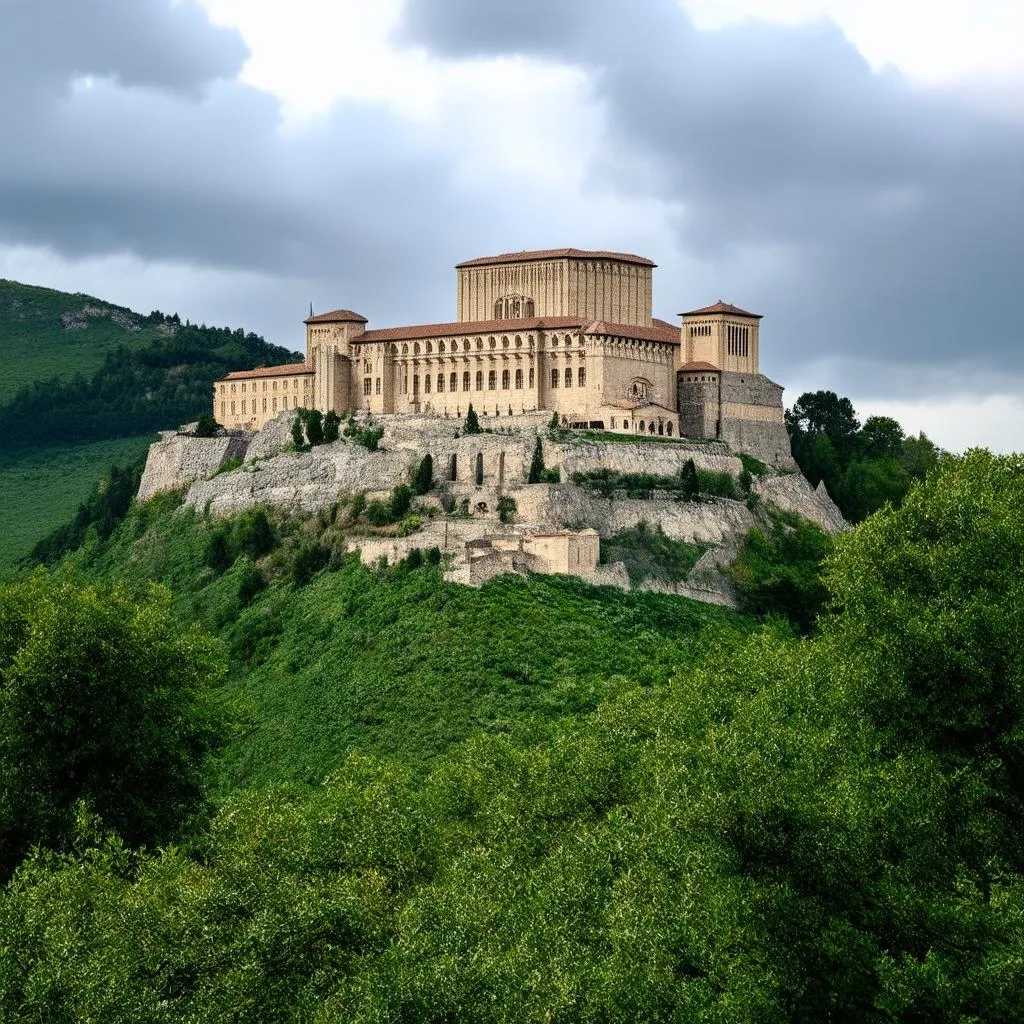 Monte Cassino Abbey in Italy